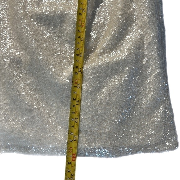 Amanda Uprichard Sequin Pleated Draped short Sleeve Top - Picture 12 of 13